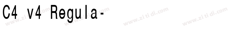 C4 v4 Regula字体转换